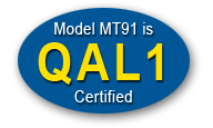 Model MT91 QAL1 is Certified