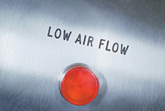low air flow warning light