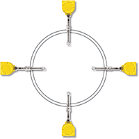 Diagram of remote MT100 insertion meters in ring formation