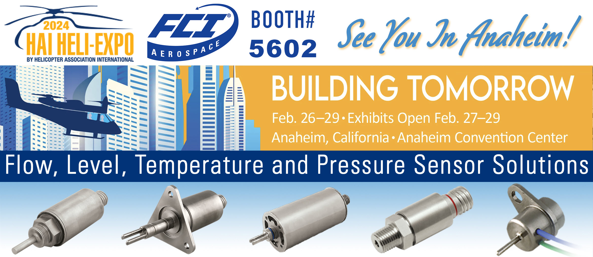 Visit FCI Aerospace at HELI Expo 2024